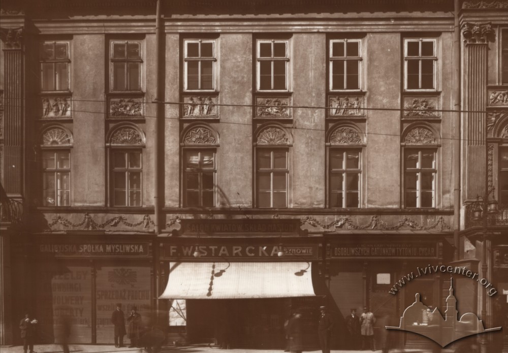 Магазини на вулиці Карла Людовіка (сьогодні просп. Свободи), 1915 р.