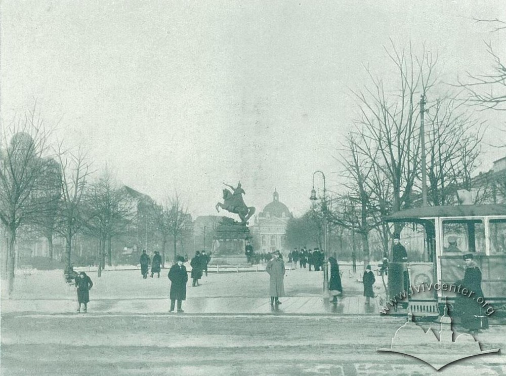 Пам'ятник Яна Собеського, зима 1914-1915 рр.