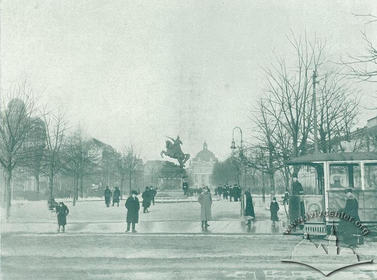 Пам'ятник Яна Собеського, зима 1914-1915 рр.
